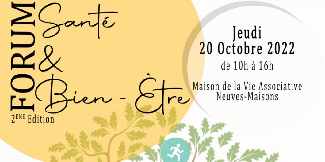 Forum Santé Bien-être à Neuves-Maisons, Save the date !
